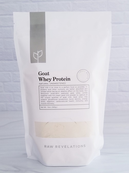 goat whey protein blend.